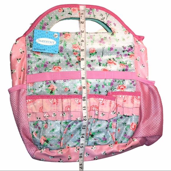 NWT Garden Tools Tote Bag - Shabby Chic Floral - Picture 4 of 6